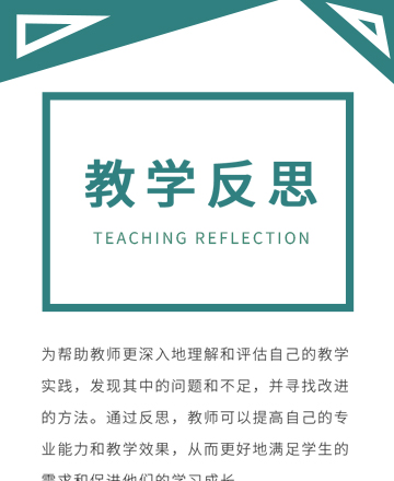 教学反思公众号模板预览图