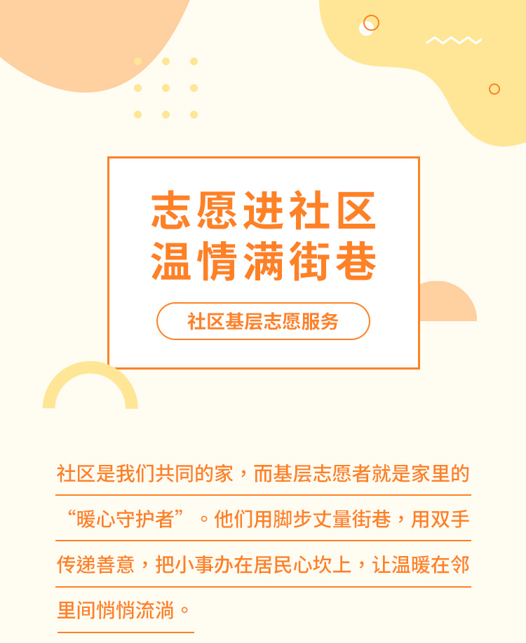 社区基层志愿服务公众号模板预览图