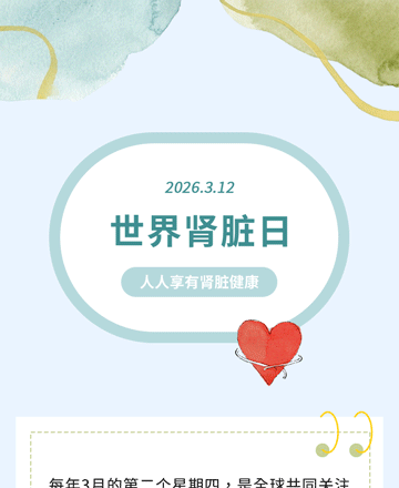 世界肾脏日公众号模板预览图