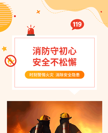 消防安全公众号模板预览图