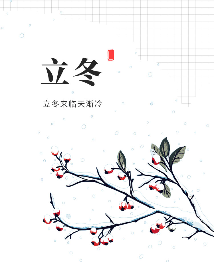 立冬公众号模板预览图