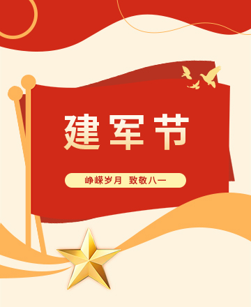 建军节党政公众号模板预览图