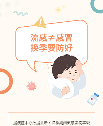感冒流感预防措施公众号模板预览图