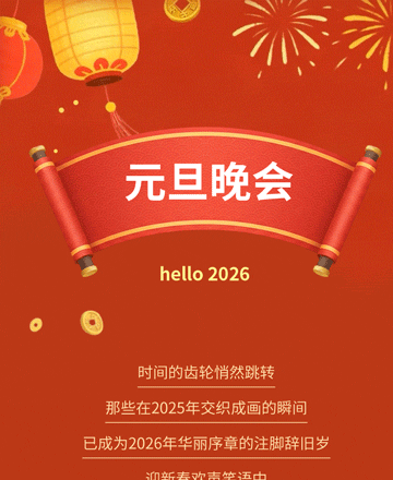 元旦晚会公众号模板预览图
