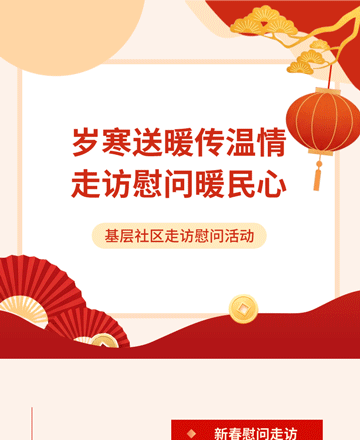 基层社区走访慰问公众号模板预览图