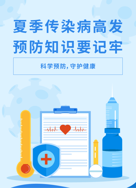 夏季传染病预防公众号模板预览图