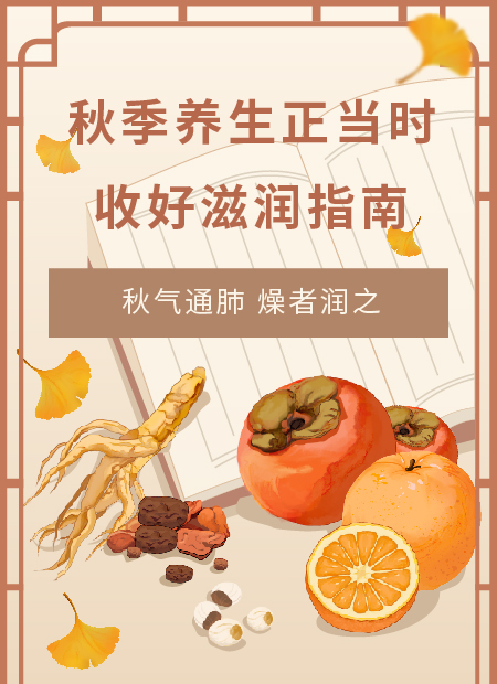 秋季养生公众号模板预览图