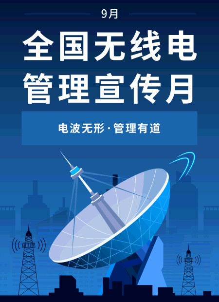 无线电管理宣传月公众号模板预览图