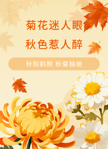 赏菊公众号模板预览图