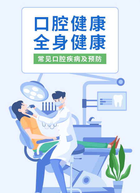 口腔健康公众号模板预览图