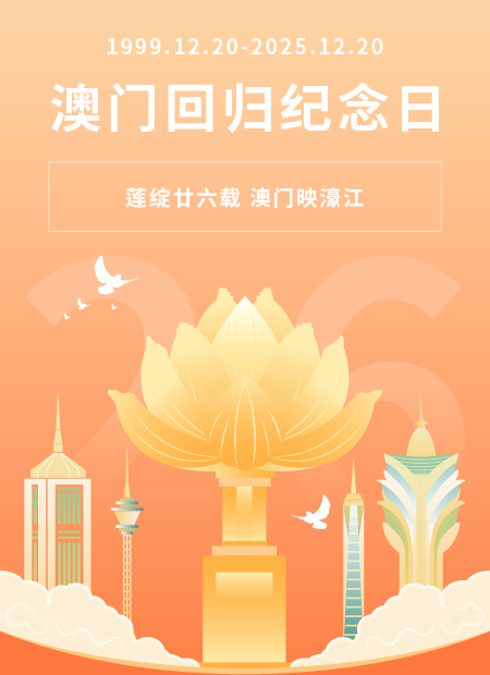 澳门回归公众号模板预览图