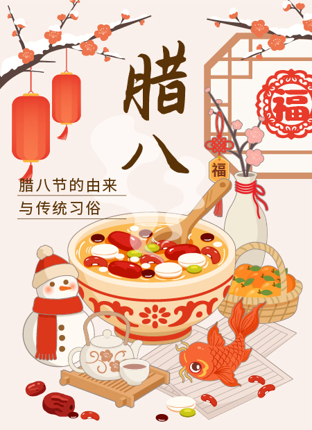 腊八节公众号模板预览图