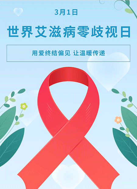 世界艾滋病零歧视日公众号模板预览图