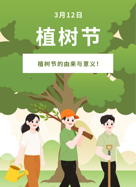 植树节公众号模板预览图