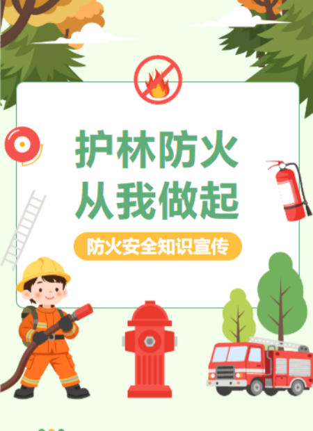森林消防宣传日公众号模板预览图
