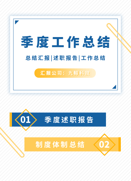 工作总结公众号模板预览图