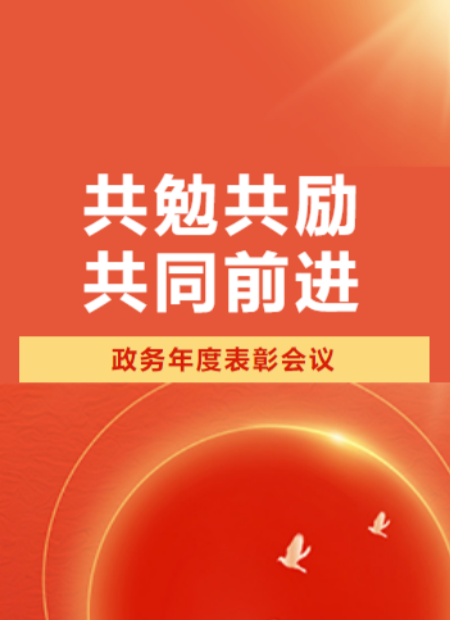 政务表彰公众号模板预览图