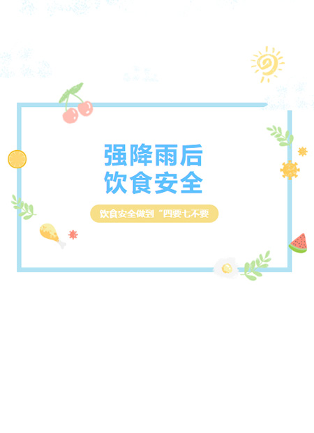 饮食安全公众号模板预览图
