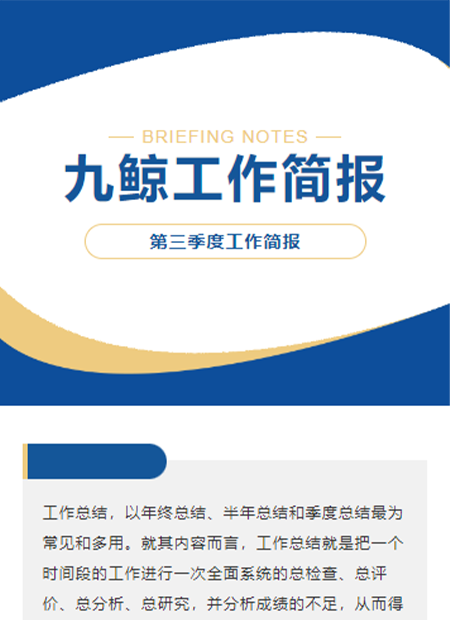 工作简报公众号模板预览图