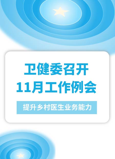卫健委工作例会公众号模板预览图