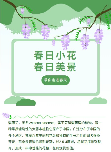 春天公众号模板预览图