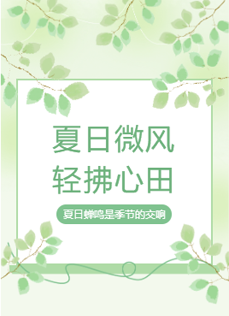 夏日公众号模板预览图
