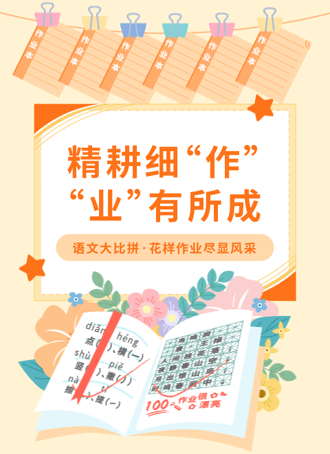作业展示公众号模板预览图