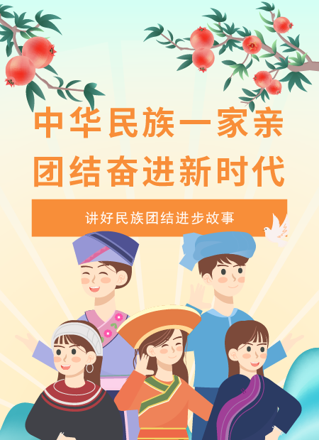民族团结公众号模板预览图