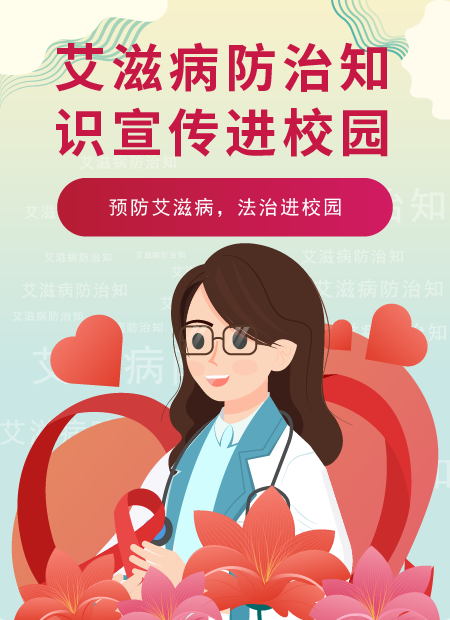 校园防艾公众号模板预览图