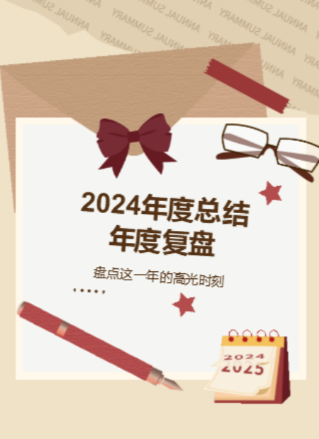 年度总结公众号模板预览图