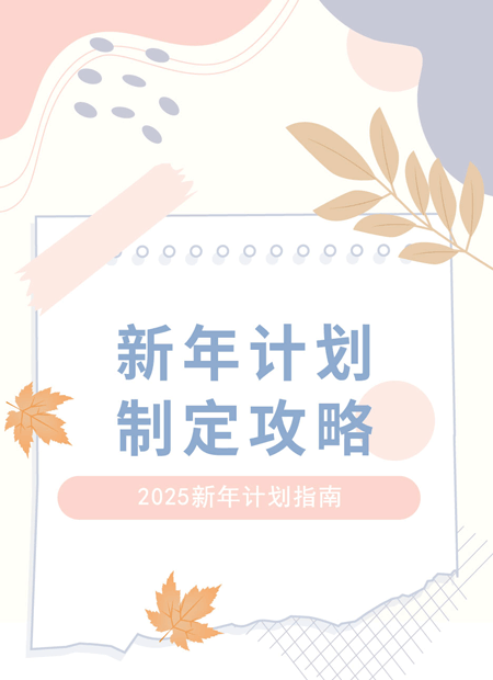 新年计划公众号模板预览图